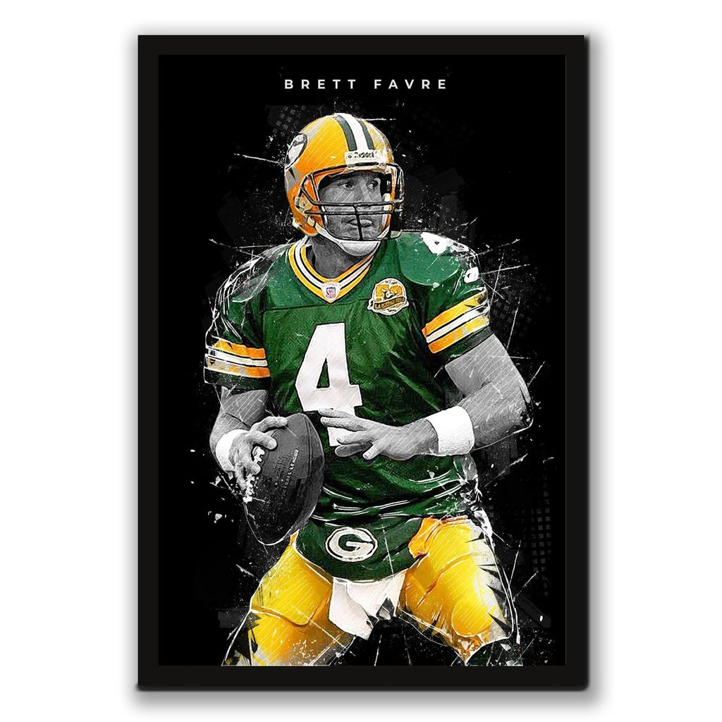 Brett Favre Art Poster 1 Canvas Wall Art Poster Decor Gift