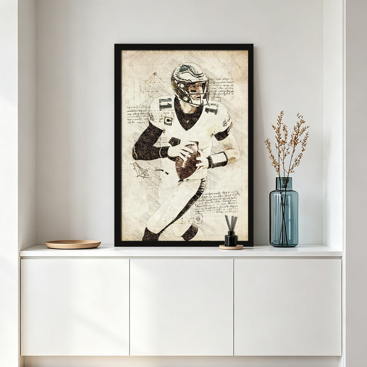 Carson Wentz Sports Celebrity Art Deco Poster 5 Canvas Wall Art Poster Decor Gift