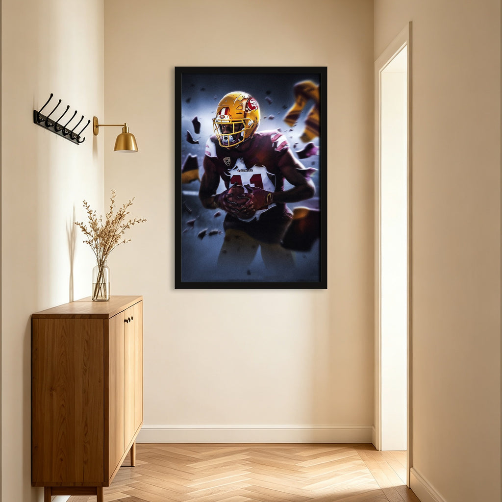 Brandon Aiyuk Art Sports Decorative Poster School Dormitory 1 Canvas Wall Art Poster Decor Gift