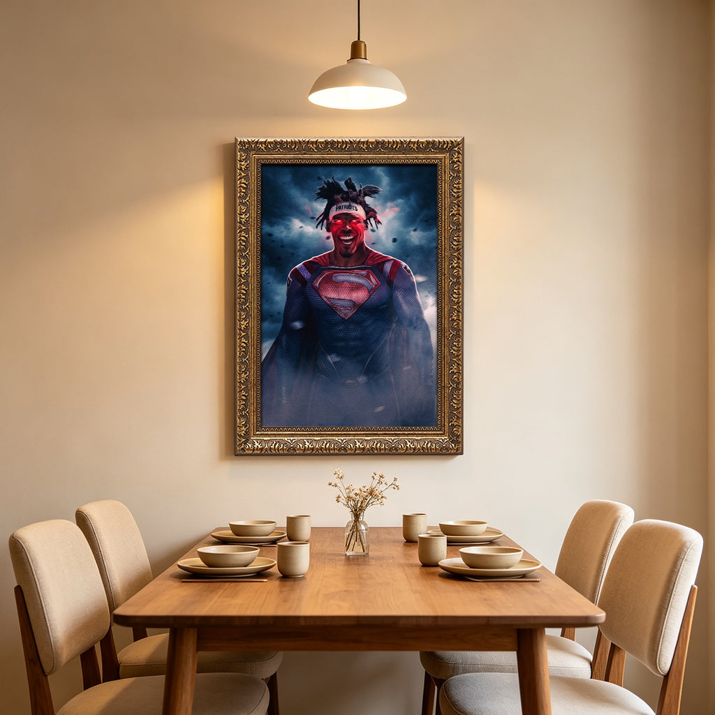 Cam Newton Art Sports Decorative Poster School Dormitory 4 Canvas Wall Art Poster Decor Gift