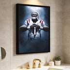 Cam Newton Art Sports Decorative Poster School Dormitory 7 Canvas Wall Art Poster Decor Gift