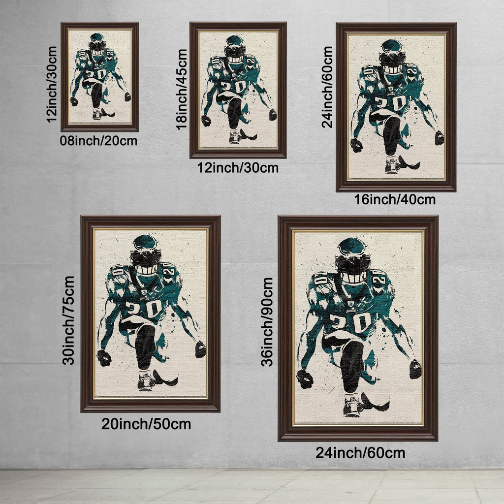 Brian Dawkins Art Poster 6 Canvas Wall Art Poster Decor Gift