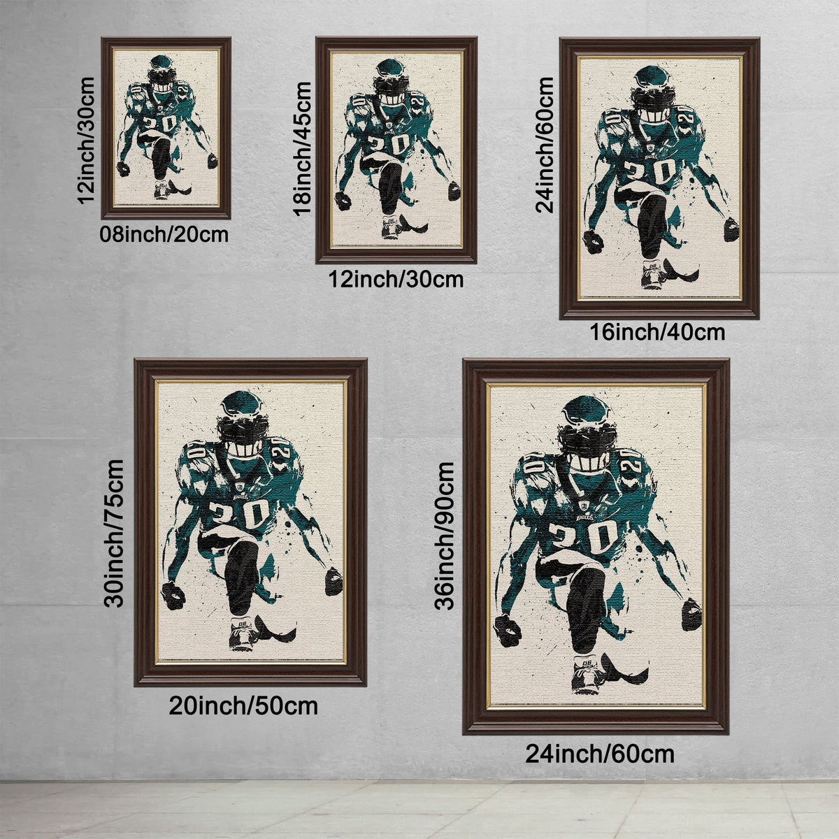 Brian Dawkins Art Poster 6 Canvas Wall Art Poster Decor Gift