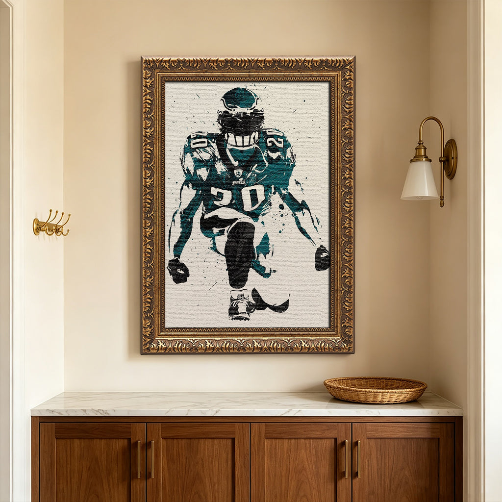 Brian Dawkins Art Poster 6 Canvas Wall Art Poster Decor Gift