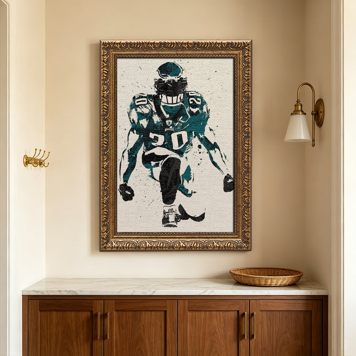 Brian Dawkins Art Poster 6 Canvas Wall Art Poster Decor Gift