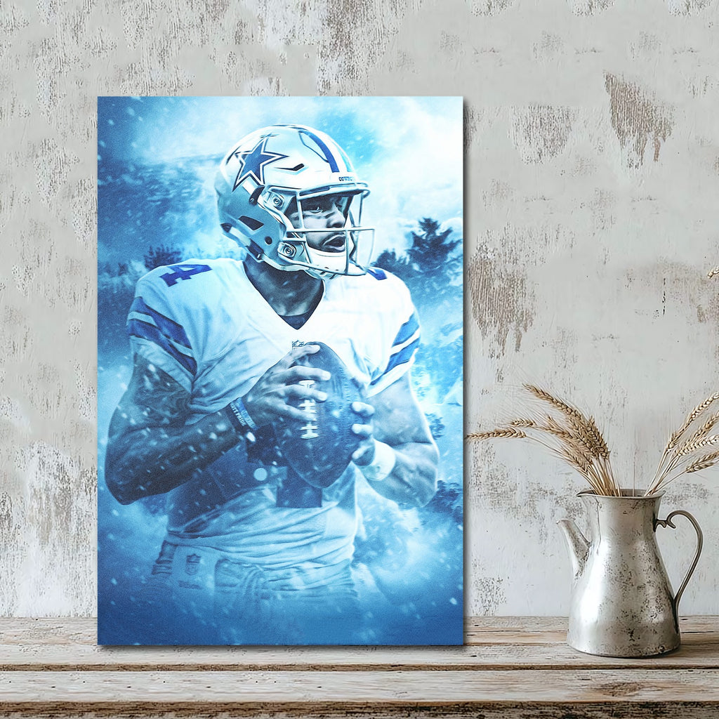 Dak Prescott Art Sports Decorative Poster School Dormitory 7 Canvas Wall Art Poster Decor Gift
